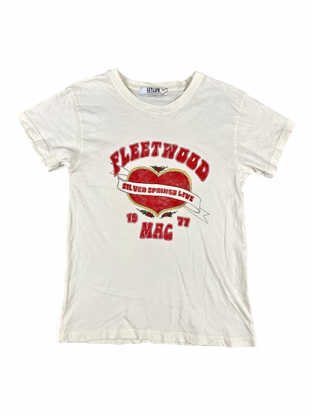 LetLuv Fleetwood Mac Silver Springs Graphic Tee XXS